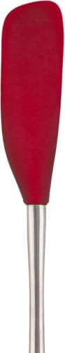 Tovolo Flex-Core Long-Handled Silicone Jar Scraper Spatula, Stainless Steel - Image 4