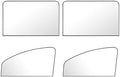 4 PCS Car Side Window Sun Shades, Heat Insulation & Sun Blocking Shade by Unknown