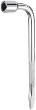HARFINGTON Car Spare Tire Lug Wrench 17mm Carbon Steel l Type Slotted End by HARFINGTON