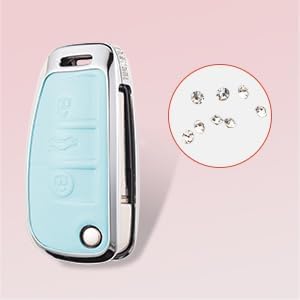 for Audi Key Fob Cover with Keychain - Image 5