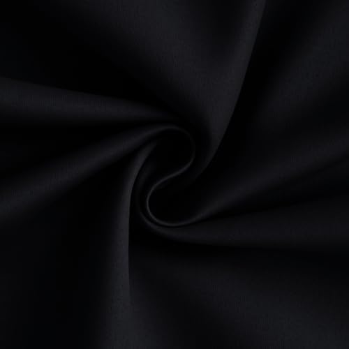 Yakamok Black 100% Blackout Curtains 84 Inches Long - Image 3