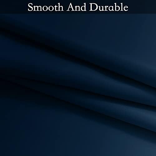 SimpleHome Ombre Blue to Grey White Curtains - Image 7