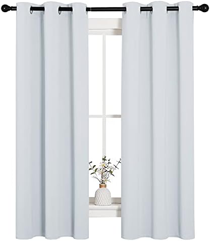 NICETOWN Greyish White Blackout Curtains by NICETOWN