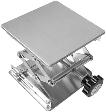 8" x 8" Stainless Steel Lab Jack Lift Stand Table Scissor Stand Platform by SUCOHANS