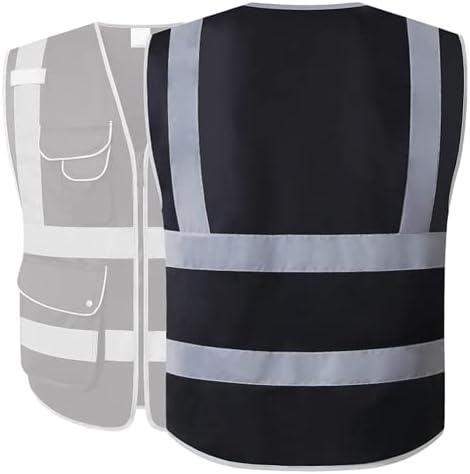 XIAKE 9 Pockets Class 2 High Visibility Reflective Safety Vest - Image 2
