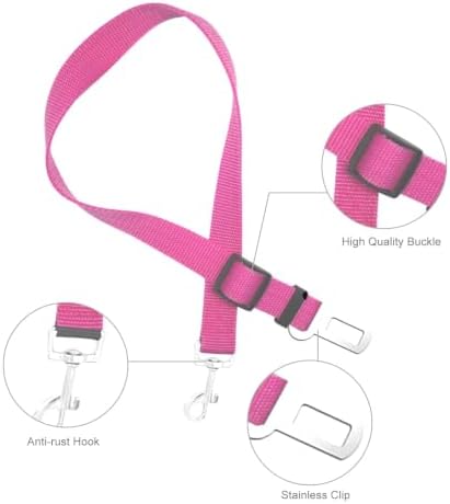 BLMHTWO 4PCS Adjustable Dog Seat Belt - Image 7
