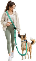 Hands Free Dog Leash with Seatbelt Set, Waist & Crossbody Dog Leash by WANFIRE