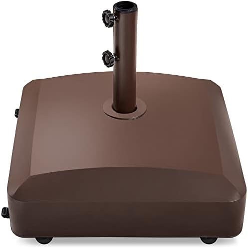 Best Choice Products 123lb Capacity Fillable Mobile Umbrella Base Heavy Duty by BestChoiceProducts