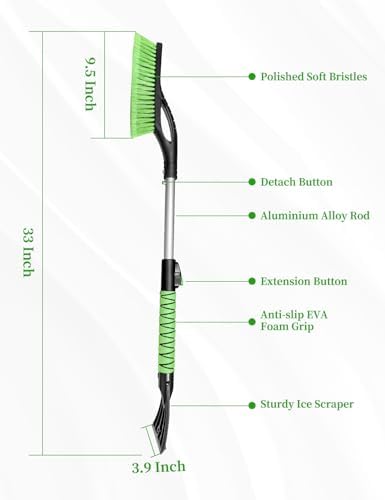 HEEYA Ice Scraper and Brush for Car, Snow Brush for Windshield - Image 6
