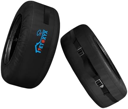 2 Pack Seasonal Tire Tote, 700D Spare Tire Cover by SETOXYX