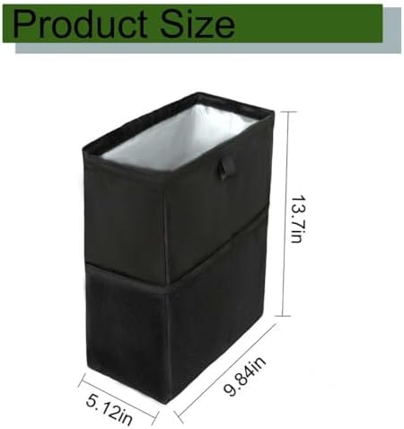 Car Trash Can, 3.4 Gallons Leak-Proof Hanging Trash Bin - Image 4