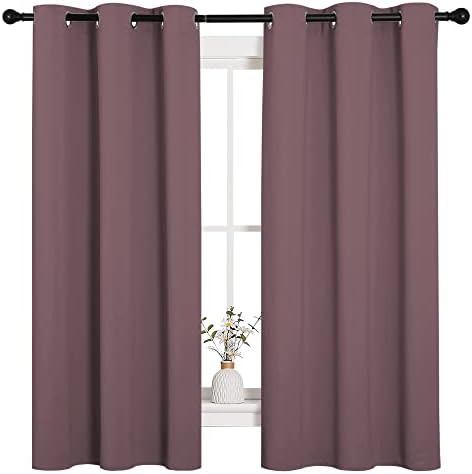 NICETOWN Dry Rose Blackout Curtains - Image 2