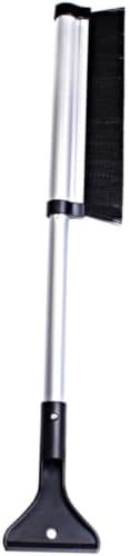 Telescoping Snow Brush with Aluminum Alloy Handle Ice Scraper by SECFOU