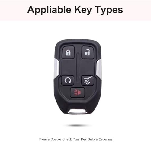for GMC Key Fob Cover with Keychain, 5 Buttons - Image 3
