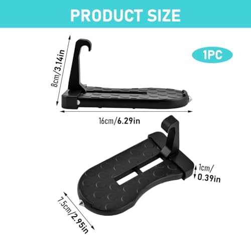 Universal Car Door Step, Foldable Door Latch Step, 400 lb Load Capacity - Image 3
