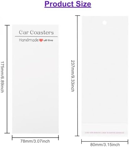 100Sets Sublimation Car Coaster Packaging - Image 2