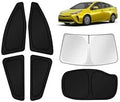 KUST Car Window Shades for 2016-2022 Toyota Prius Hatchback Accessories by KUST