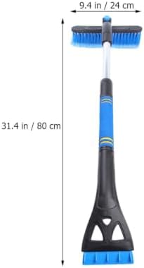 Car Snow Shovel Brush with Telescopic Handle, Windshield Ice Scraper Tool - Image 2