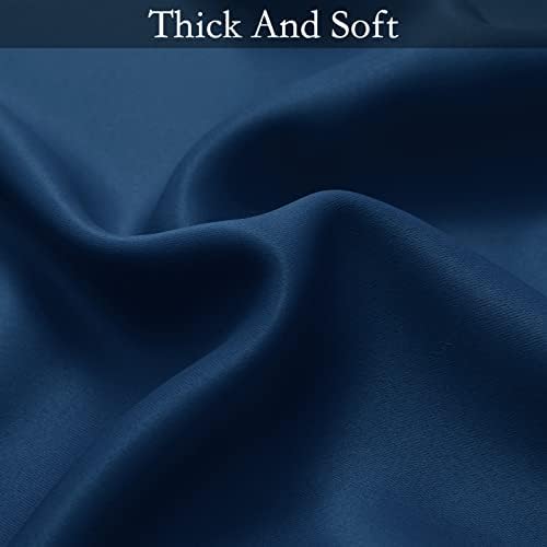 SimpleHome Blue to Grey White Ombre Room Darkening Curtains 63 Inch - Image 6