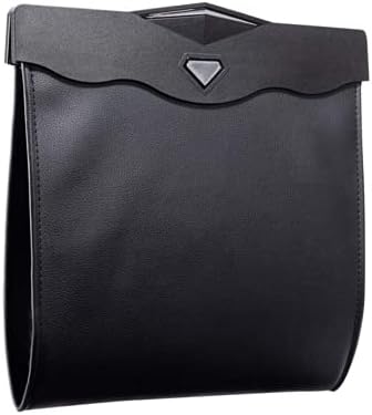 Car Leather Trash Bag Smart LED Waterproof Organizer Storage Garbage Can by AOWIS