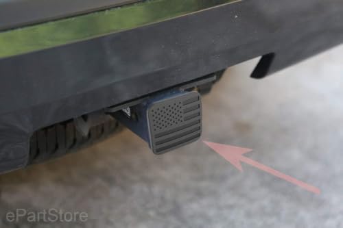 USA 3" American Black Flag Trailer Hitch Cover - Image 6