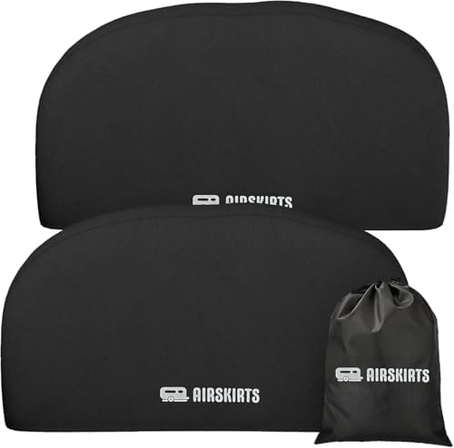 Dual-Axle RV Tire Covers for Trailers, Waterproof and UV Resistant, Thick by AirSkirts