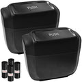 2PCS Auto Trash Can with Lid, Leakproof Waterproof Car Plastic Dustbin with 60 by Unknown