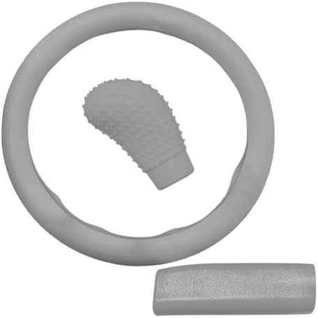 3PCS Silicone Car Steering Wheel Cover Set, Anti-Slip Car Steering Wheel & by Unknown