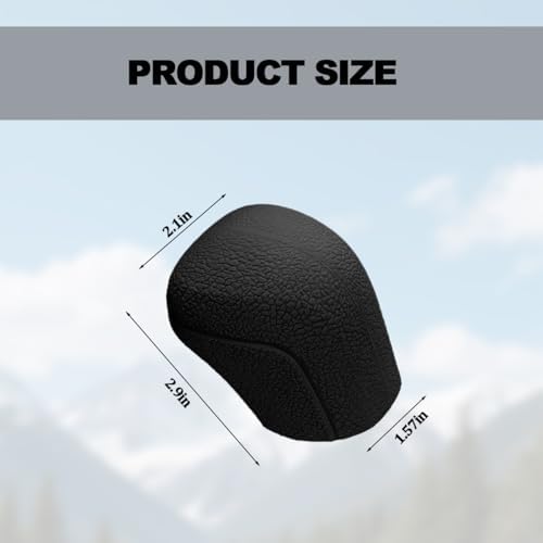 Car Gear Shift Knob Cover, Comfortable Silicone Anti-Skid Vehicle Shifter Stick - Image 2