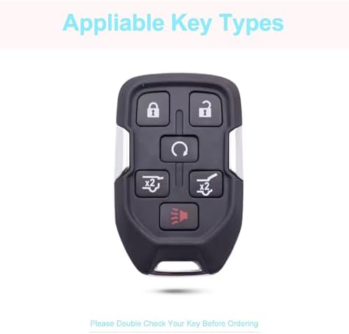 for GMC Key Fob Cover with Keychain, 6 Buttons - Image 3