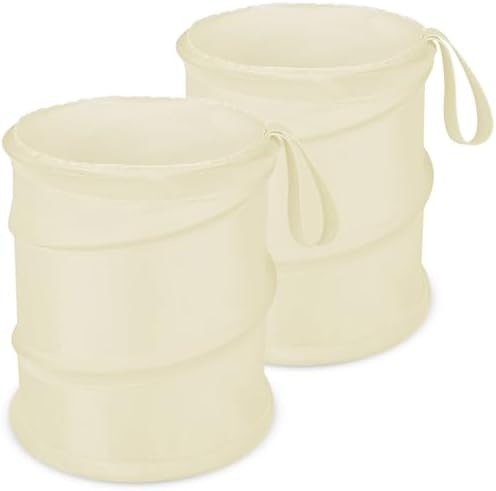 Car Trash Can, 2 Packs Mini Car Garbage Can, Collapsible Trash Bin by Kincown