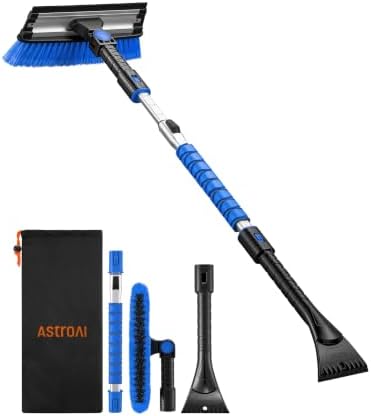AstroAI 46" Extendable 3-in-1 Snow Brush & Ice Scrapers by AstroAI