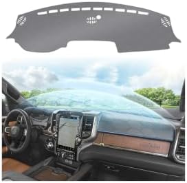 Cartist Gray Dash Cover for 2019-2026 Dodge Ram 1500 2500 3500 Dashboard Cover by cartist