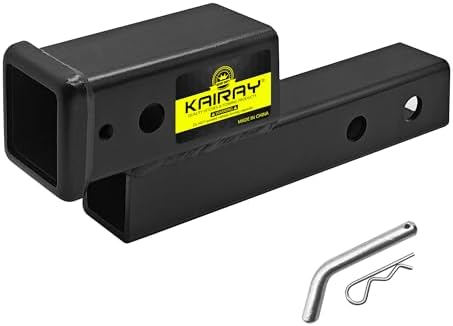 KAIRAY Trailer Receiver Hitch Riser Extender Adapter 2" Drop/Riser, 7500lbs by KAIRAY