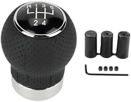 ZIMISI 5-Speed Car Shift Knob, Leather Shift Knob Lever Kit, Automatic or by Unknown
