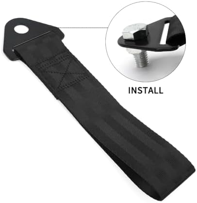 RASTP Racing Tow Strap for Front or Rear Bumper - Image 3