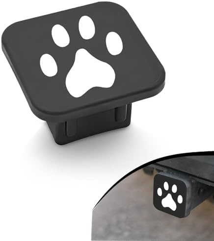 2 Inch Trailer Hitch Cover, Dog Paw Rubber Dustproof Waterproof Plug, Tow Hitch by Unknown