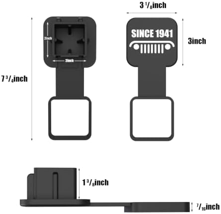 Trailer Hitch Cover 2 inch, Rust Free Hitch Covers Fit - Image 4