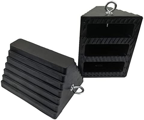 ROBLOCK 2 Pack Wheel Chocks Rubber Heavy Duty Black by ROBLOCK