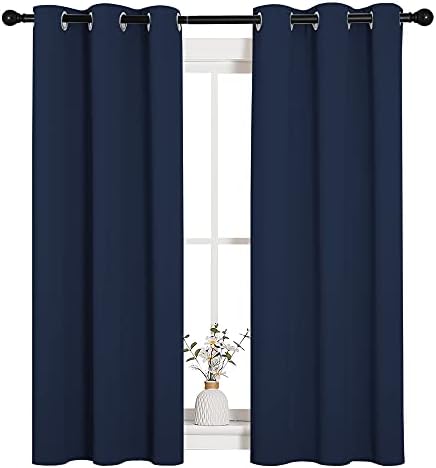 NICETOWN Navy Blackout Curtains - Image 2