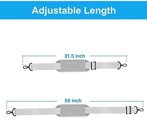 MOSISO 56 inch Shoulder Strap, Adjustable Soft Universal Non-Slip Strap - Image 4