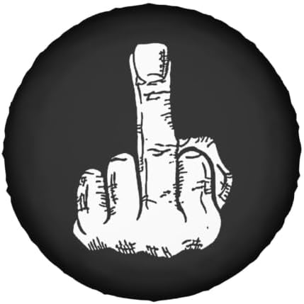 Middle Finger Spare Tire Cover Fit by Unknown