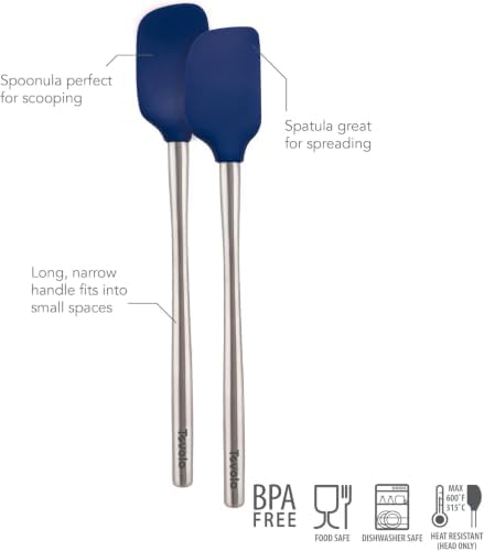 Tovolo Flex Core Silicone Spatula Spoonula Set of 2 - Image 2
