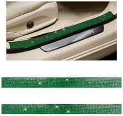 2PCS Bling Car Door Sill Protector, Shiny Crystal Rhinestone Door Edge Entry by Unknown