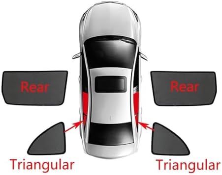 Car Shade Magnetic Sun Shade for Grand Cherokee L 2021-2026 4pcs - Image 3