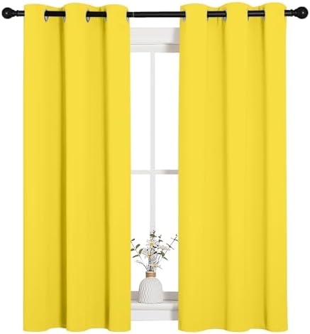 NICETOWN Window Curtain Panels, Thermal Insulated Solid Grommet Draperies/Drapes - Image 2