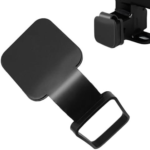 Black Trailer Hook Dust-Proof Plug, 1.9 Inch Hitch Cover Trailer Hitch Cover by Unknown