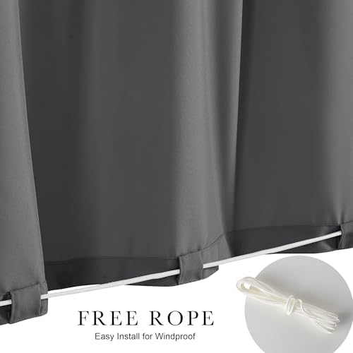 NICETOWN Canvas Rod-Free Outdoor Curtains - Image 3