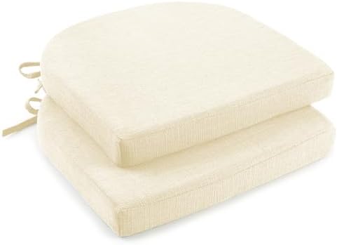 downluxe Indoor Chair Cushions for Dining Chairs, Soft and Comfortable Textured by Downluxe