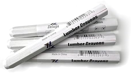 Zeluga 4.7in. x 0.47in. Hex Shape Industrial Lumber Marking Crayons - Image 2